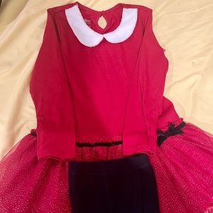 NWT- Toddler Holiday Dress with Leggings